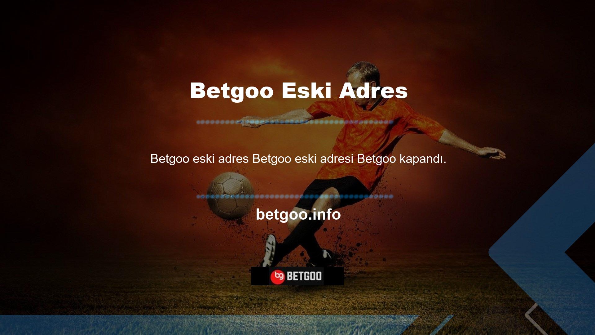 Yeni adresi Betgoo