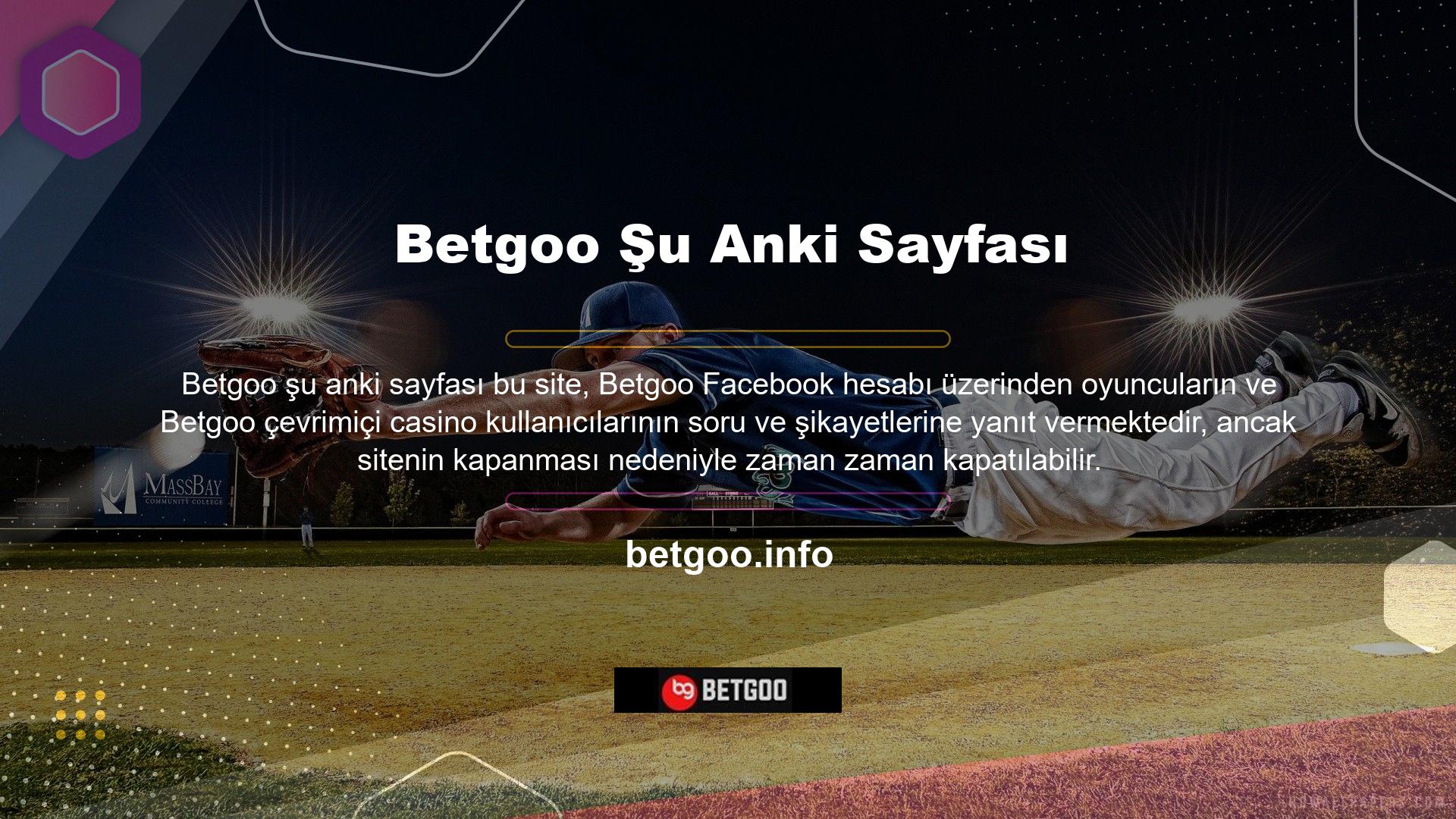 Ülkemizde faaliyet gösteren tüm oyun sitelerinde olduğu gibi Betgoo online oyun sitelerinde de zaman zaman tıkanmalar ve kapanmalar yaşanmaktadır