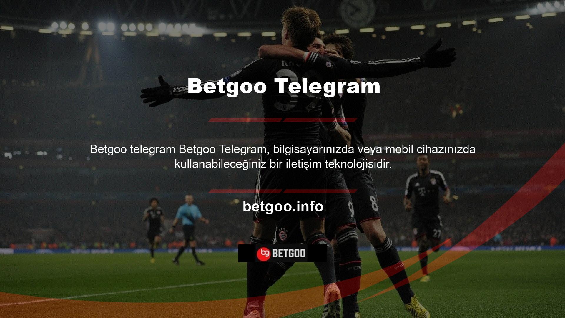 Betgoo Telegram, soru sormanıza ve diğer birçok şeyi yapmanıza izin verir